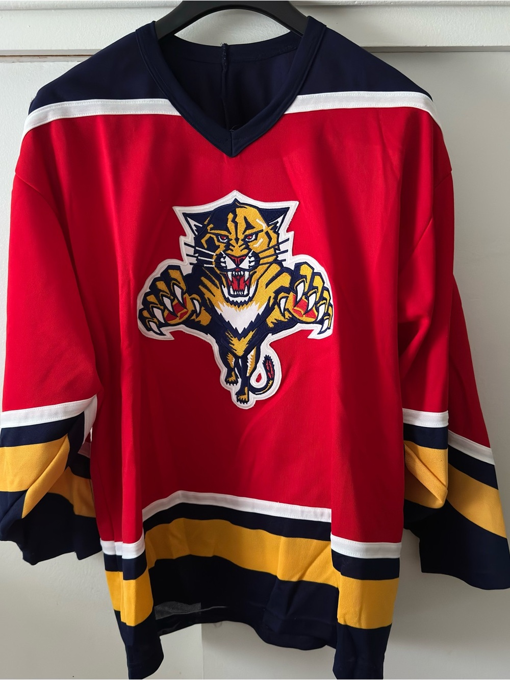 Vintage CCM Florida Panthers NHL Hockey Jersey - Red XL Leaping Panther Logo